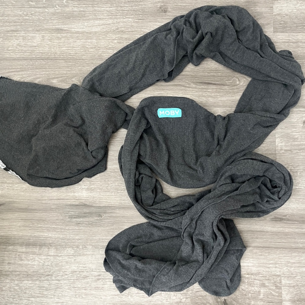 Moby Wrap Carrier Grey Viscose Cotton